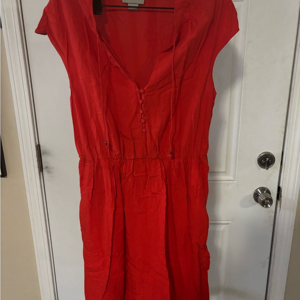 Maeve Vibrant Red Mini Dress - Size S
